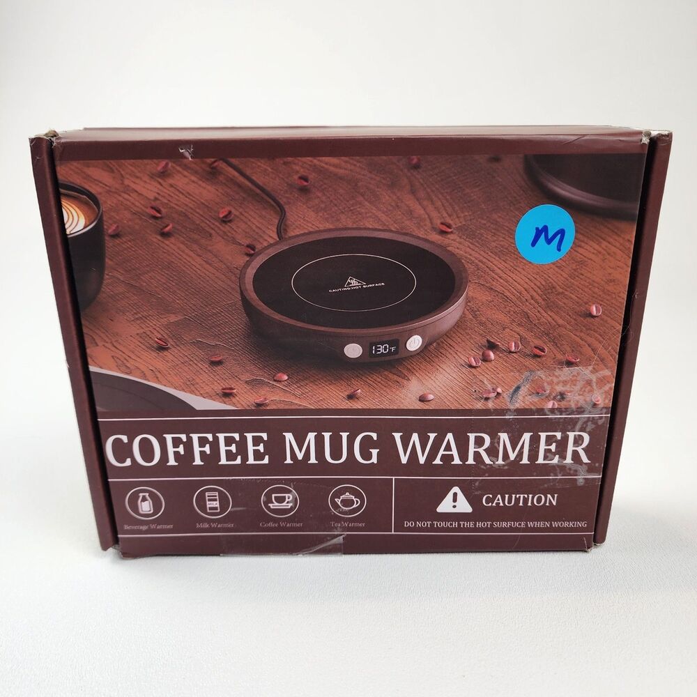 SWEETFULL Mug Warmer Coffee Cup Warmer 36W Desk Heater Digital Display Black